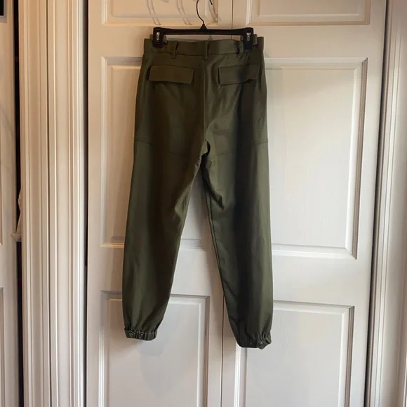 NILI LOTAN ARMY GREEN CARGO TAPERED PANTS - Picture 5 of 6
